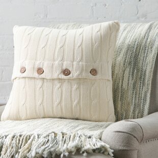 Red cable knit pillow hot sale